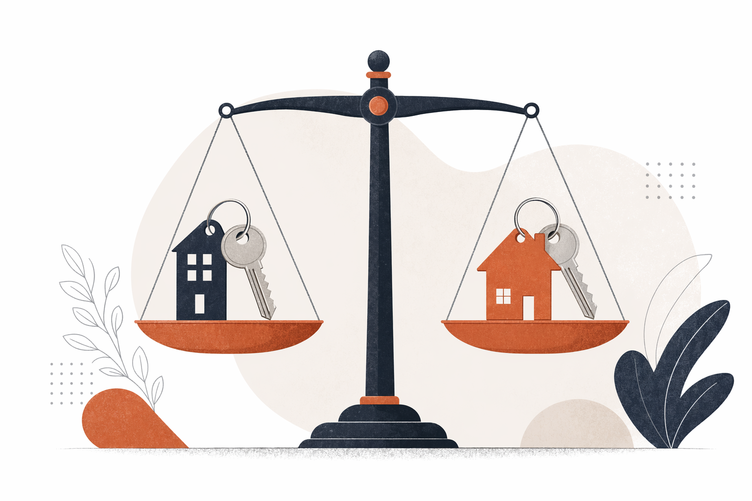 Illustration for Renting vs Buying — Which Makes Sense for You